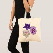 Een bloem tote bag (Voorkant (product))