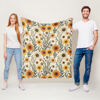 een bloem van de herfst Fleece Blanket