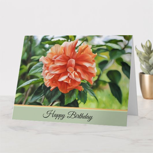 Een  bloem - Verjaardag Kaart (Kleine Plant)