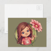 Een bloem voor jou briefkaart (Voorkant / Achterkant)