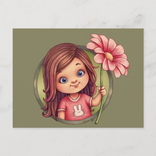 Een bloem voor jou briefkaart (Voorkant)