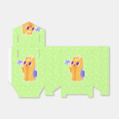 "Een bloem voor jou" langharige Kawaii Yorkie Bedankdoosjes (Uitgevouwen)