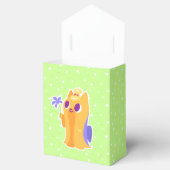 "Een bloem voor jou" langharige Kawaii Yorkie Bedankdoosjes (Geopend)