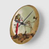 Een bloem voor m'lady ronde klok (Hoek)