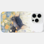 Een bloembed met een katje Case-Mate iPhone case (Achterkant (horizontaal))