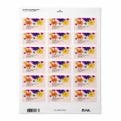 Een bloembed van madeliefjes  etiket (Full Sheet)
