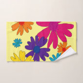 Een bloembed van melkbloemen bad handdoek (Handdoek)