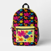 Een bloembed van melkbloemen bedrukte rugzak (Voorkant)