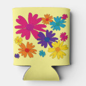 Een bloembed van melkbloemen blikjeskoeler (Achterkant)