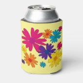 Een bloembed van melkbloemen blikjeskoeler (Blikje Achterkant)