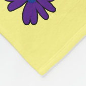 Een bloembed van melkbloemen fleece deken (Hoek)