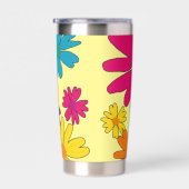Een bloembed van melkbloemen geïsoleerde drinkbeker (Rechts)
