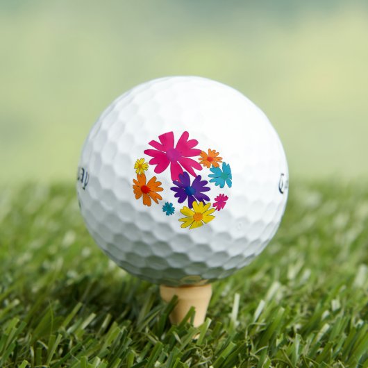 Een bloembed van melkbloemen golfballen (Insitu Shirt)