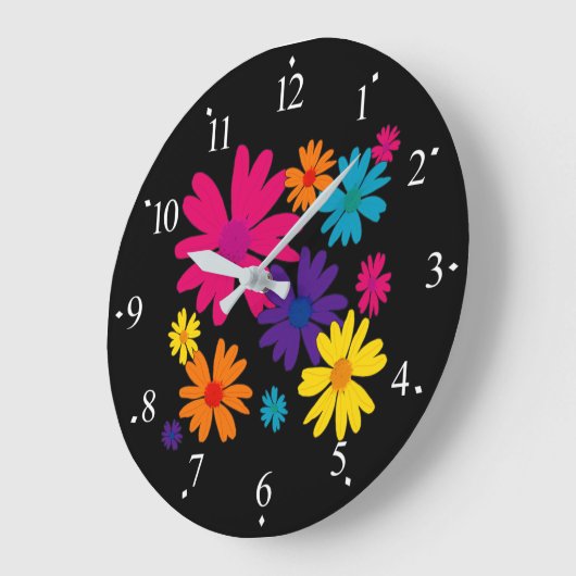 Een bloembed van melkbloemen grote klok (Hoek)