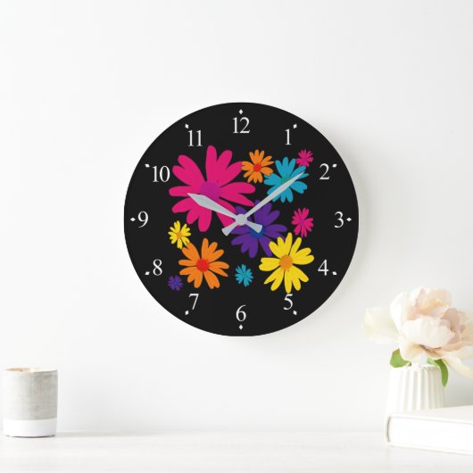 Een bloembed van melkbloemen grote klok (Huis)