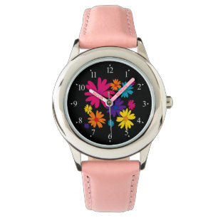Een bloembed van melkbloemen horloge