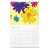 Een bloembed van melkbloemen kalender (Mar 2026)