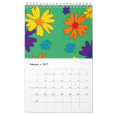 Een bloembed van melkbloemen kalender (Feb 2027)