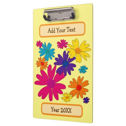 Een bloembed van melkbloemen klembord (Links)