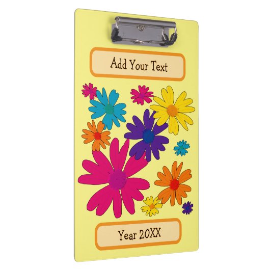 Een bloembed van melkbloemen klembord (Rechts)