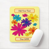 Een bloembed van melkbloemen muismat (Met muis)