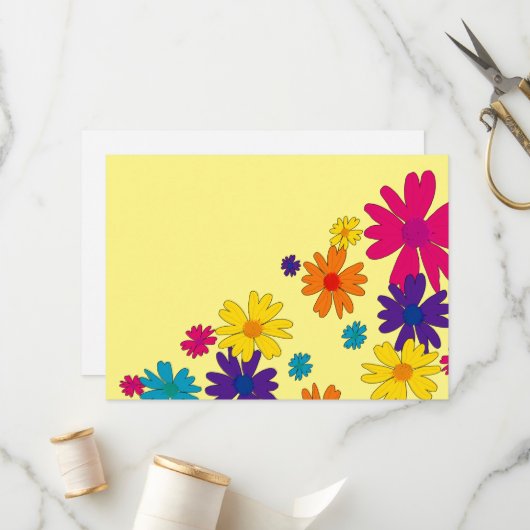 Een bloembed van melkbloemen programmakaart (Voorkant / Achterkant in situ)