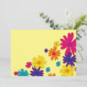 Een bloembed van melkbloemen programmakaart (Staand voorkant)