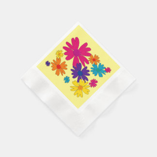 Een bloembed van melkbloemen servet