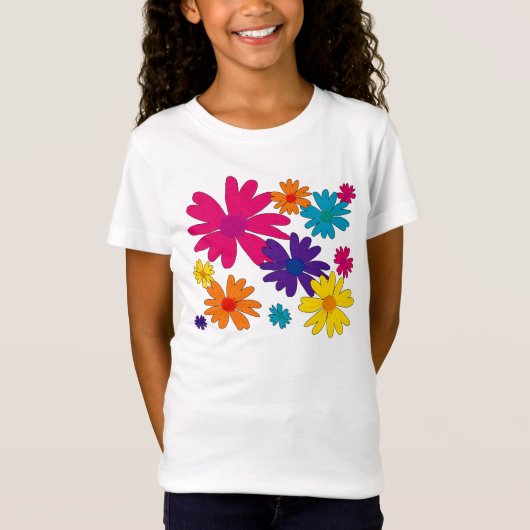 Een bloembed van melkbloemen t-shirt (Voorkant)