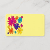 Een bloembed van melkbloemen visitekaartje (Voorkant)