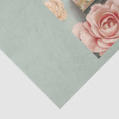 Een Bloemen Naaimachine Serie Ontwerp #11 Tissuepapier (Detail)