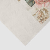 Een Bloemen Naaimachine Serie Ontwerp #13 Tissuepapier (Detail)