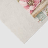 Een Bloemen Naaimachine Serie Ontwerp #14 Tissuepapier (Detail)