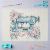 Een Bloemen Naaimachine Serie Ontwerp #16 Tissuepapier (Craft)