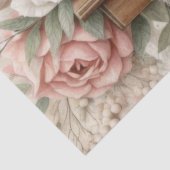 Een Bloemen Naaimachine Serie Ontwerp #2 Tissuepapier (Detail)