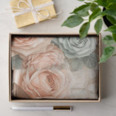 Een Bloemen Naaimachine Serie Ontwerp #3 Tissuepapier (Geschenk)