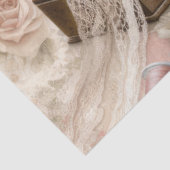 Een Bloemen Naaimachine Serie Ontwerp #4 Tissuepapier (Detail)