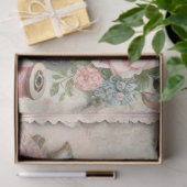 Een Bloemen Naaimachine Serie Ontwerp #5 Tissuepapier (Geschenk)