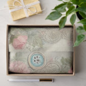 Een Bloemen Naaimachine Serie Ontwerp #6 Tissuepapier (Geschenk)