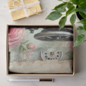 Een Bloemen Naaimachine Serie Ontwerp #8 Tissuepapier (Geschenk)