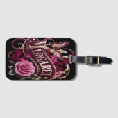 Een Bloemen Naamplaat voor Margaret Bagagelabel (Voorkant (horizontaal))