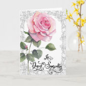 Een Bloemen Sympathie Kaart (Gele Bloem)