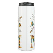 Een Bloemen Zonnebloem Moeder Groet Thermosbeker (Achterkant)