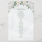 Een bloemenaffaire trouwprogramma's (Achterkant)