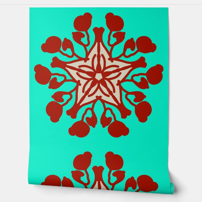 Een  bloemenbehang "Ratti_Creative_Arts" W Behang (Afrollen)