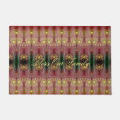 Een  bloemendeurmat deurmat (Voorkant)