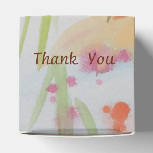 Een  bloemengunst box bedankdoosjes (Bovenkant)