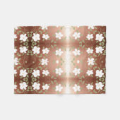 Een  bloemenprint fleece deken (Voorkant (Horizontaal))