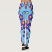 Een  bloemenspel "Ratti_Creative_Arts" Leggings (Achterkant)