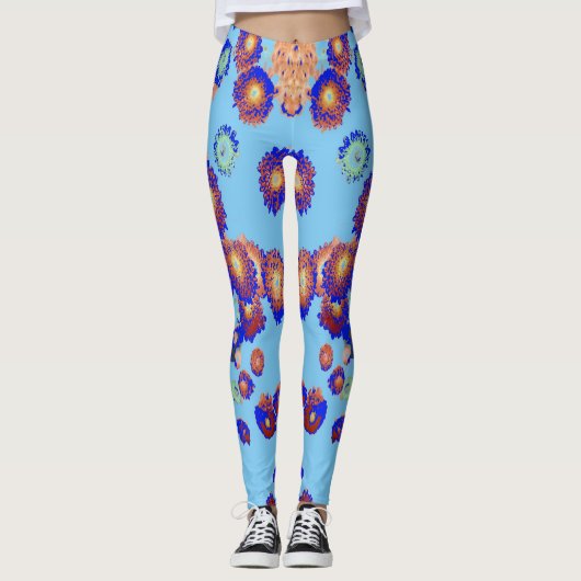 Een  bloemenspel "Ratti_Creative_Arts" Leggings (Voorkant)